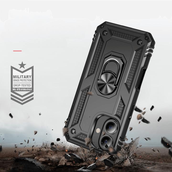 Produktbild Cover-Discount iPhone 16 - Robustes Back Cover mit Kickstand (Apple iPhone 16)