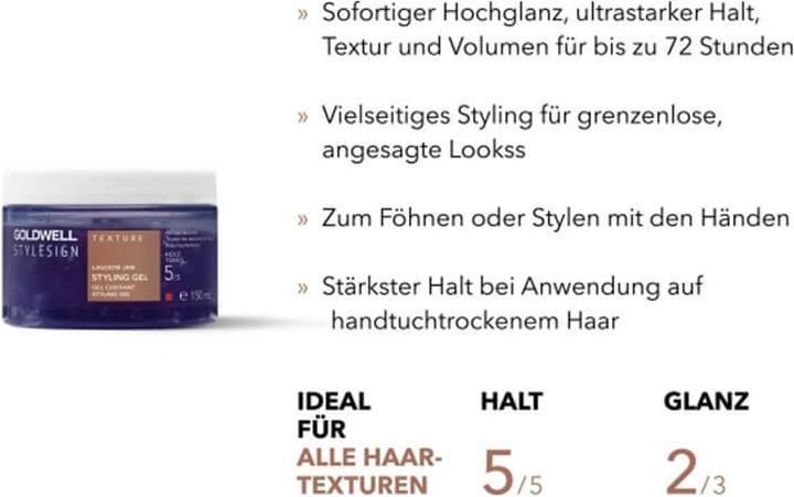 Nährwerte und Zutaten Goldwell Lagoom Jam (Haargel, 150 ml)