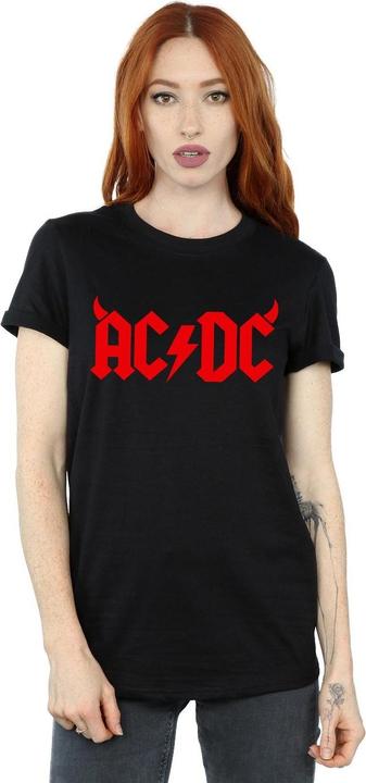 Produktbild AC/DC Horns Logo Baumwolle Boyfriend TShirt (3XL)