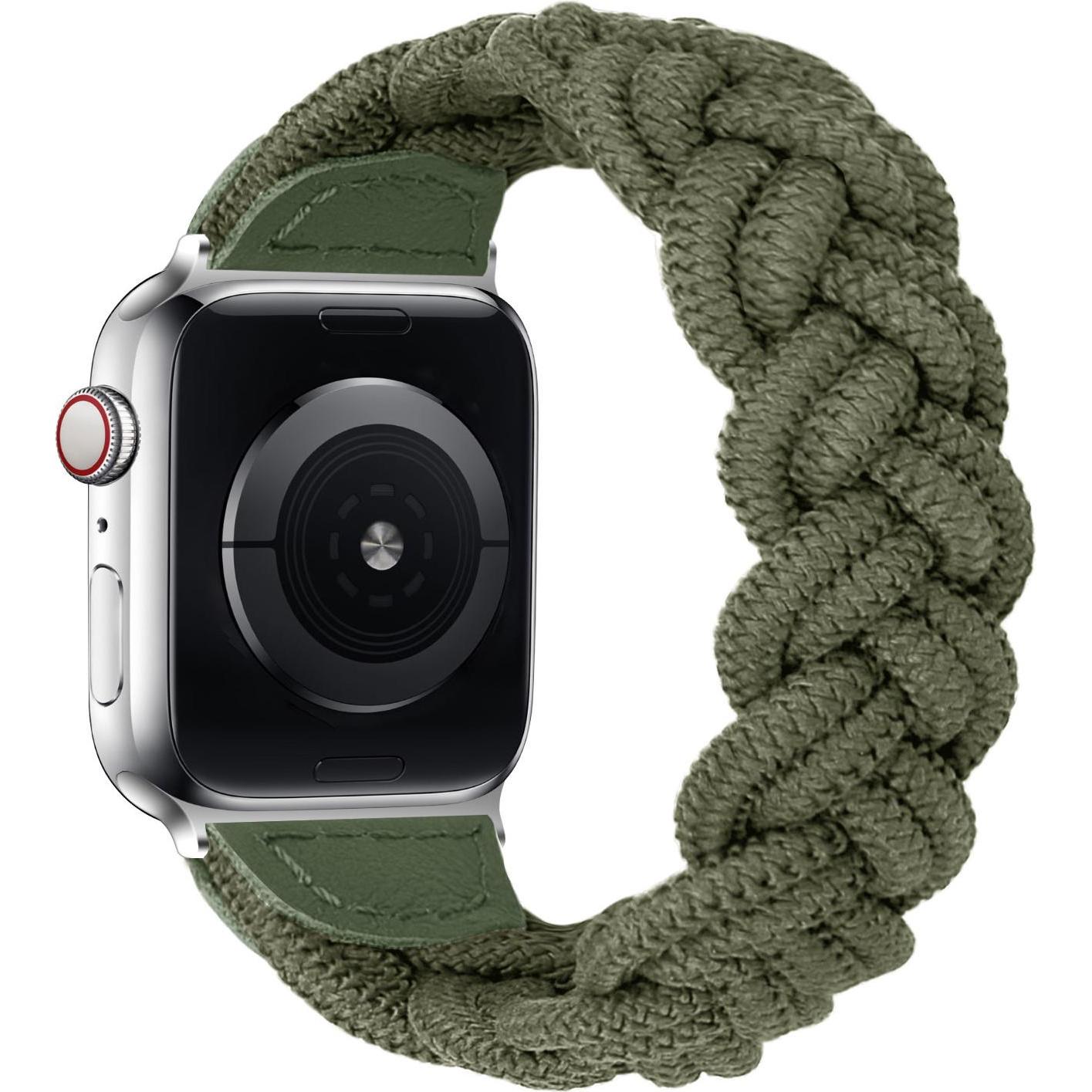 Strap-it Nylonarmband (Nylon, Apple Watch), Uhrenarmband, Grün