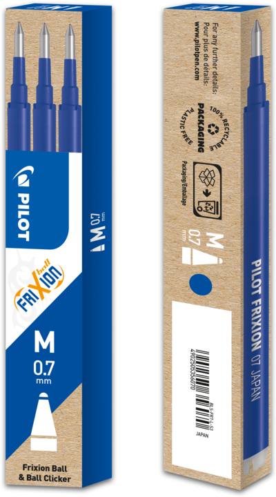 Immagine prodotto Pilot FriXion Set di ricarica à 3 (Mine di ricambio, Blu, 0.70 mm)