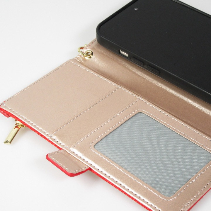 Actual product image PhoneLook Flip wallet cover made from vegan leather with wallet case and magnetic fastener (Apple iPhone 15 Pro)