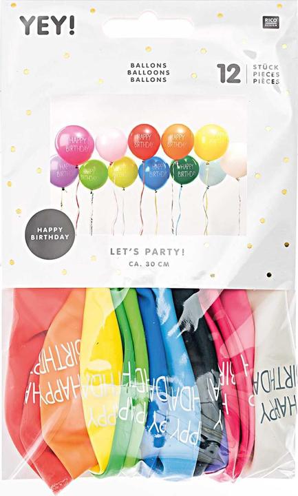 Actual product image Rico Design Happy Birthday (12 x)