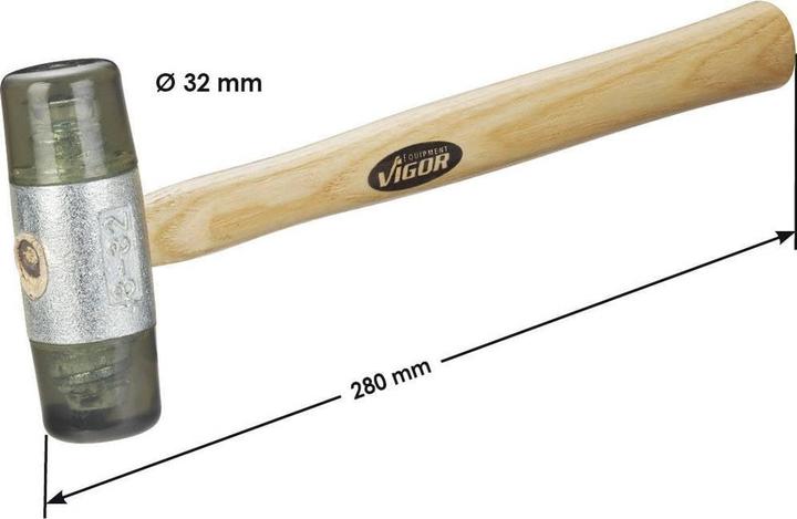 Produktbild Vigor Kunststoff-Schonhammer ∙ V1212 ∙ 32 (320 g)