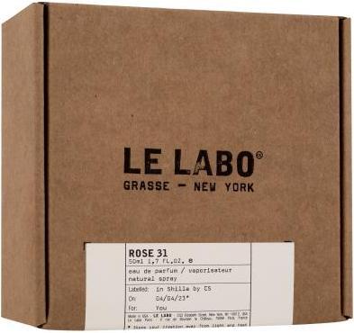 Actual product image Le Labo Rose 31 Eau de Parfum Spray 1.7oz/50ml (Eau de parfum, 50 ml)