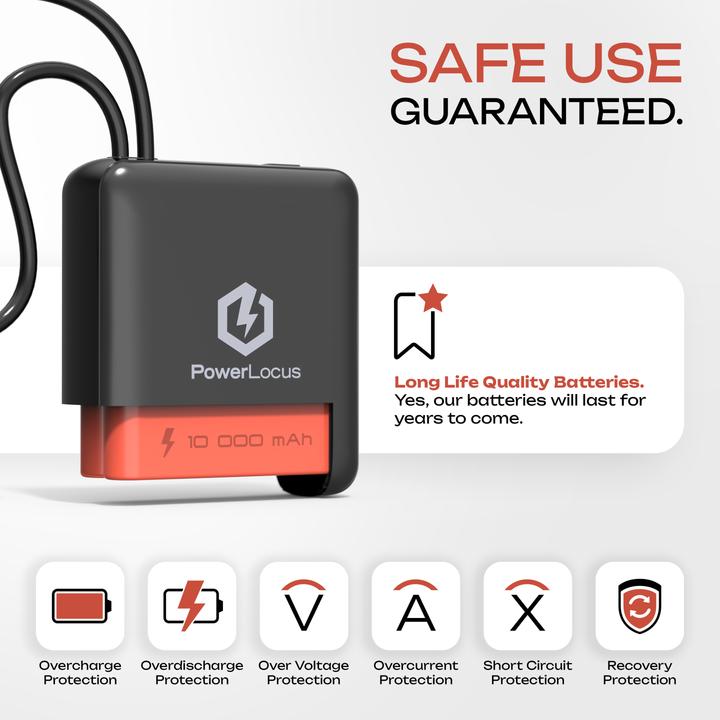 Image du produit PowerLocus PLB-X Portable Power Bank 10000mAh black (10000 mAh)