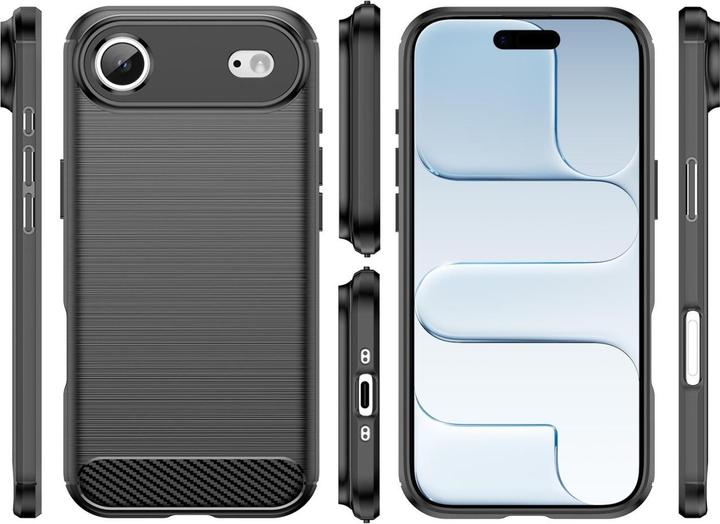 Immagine prodotto Screenguard Carbon Brushed Soft TPU Hülle (Apple iPhone Air)