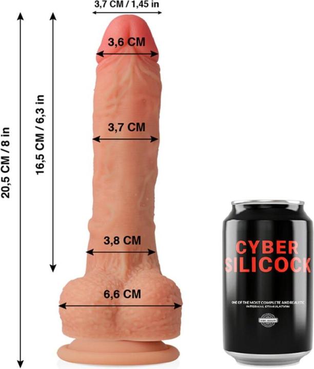 Actual product image Cyber Silicock Connor Realistico Silicona Liquida 20.5cm