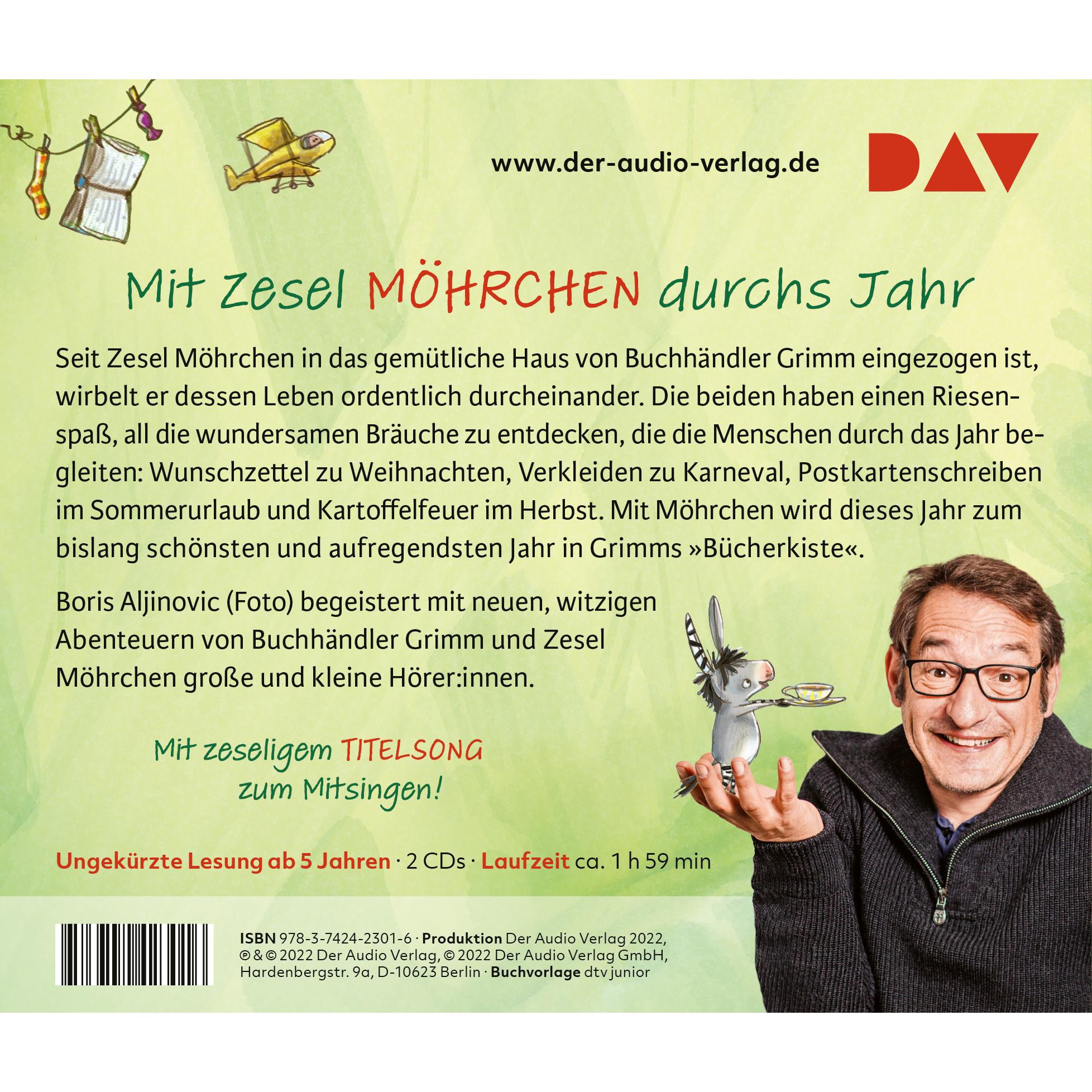 Thumbnail - Grimm und Möhrchen – Teil 2: Frühling, Sommer, Herbst und Zesel, Hörbücher von Stephanie Schneider, Boris Aljinovic, Ste...