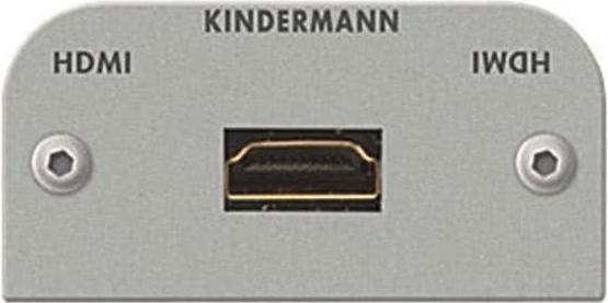 Produktbild Kindermann HDMI with Ethernet Blende mit Kabel Bu/Bu 7441000542, 54x27mm (0.05 m, HDMI)