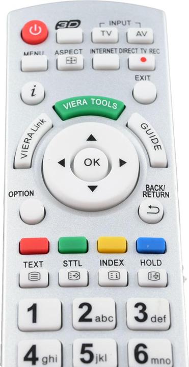 Produktbild Azurano Fernbedienung für PANASONIC N2QAYB000504, SUB N2QAYB000505, N2QAYB000506, N2QAYB000673 (Gerätespezifische Fernbedienung, Infrarot)