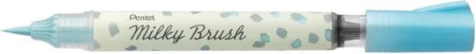 Actual product image Pentel Brush Pen Milky Brush Blue (Blue/turquoise, 1 x)