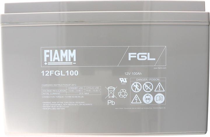 Produktbild Fiamm 12FGL100 Blei Akku mit M6 Schraubanschluss 12V, 100000mAh (12 V, 100 Ah)