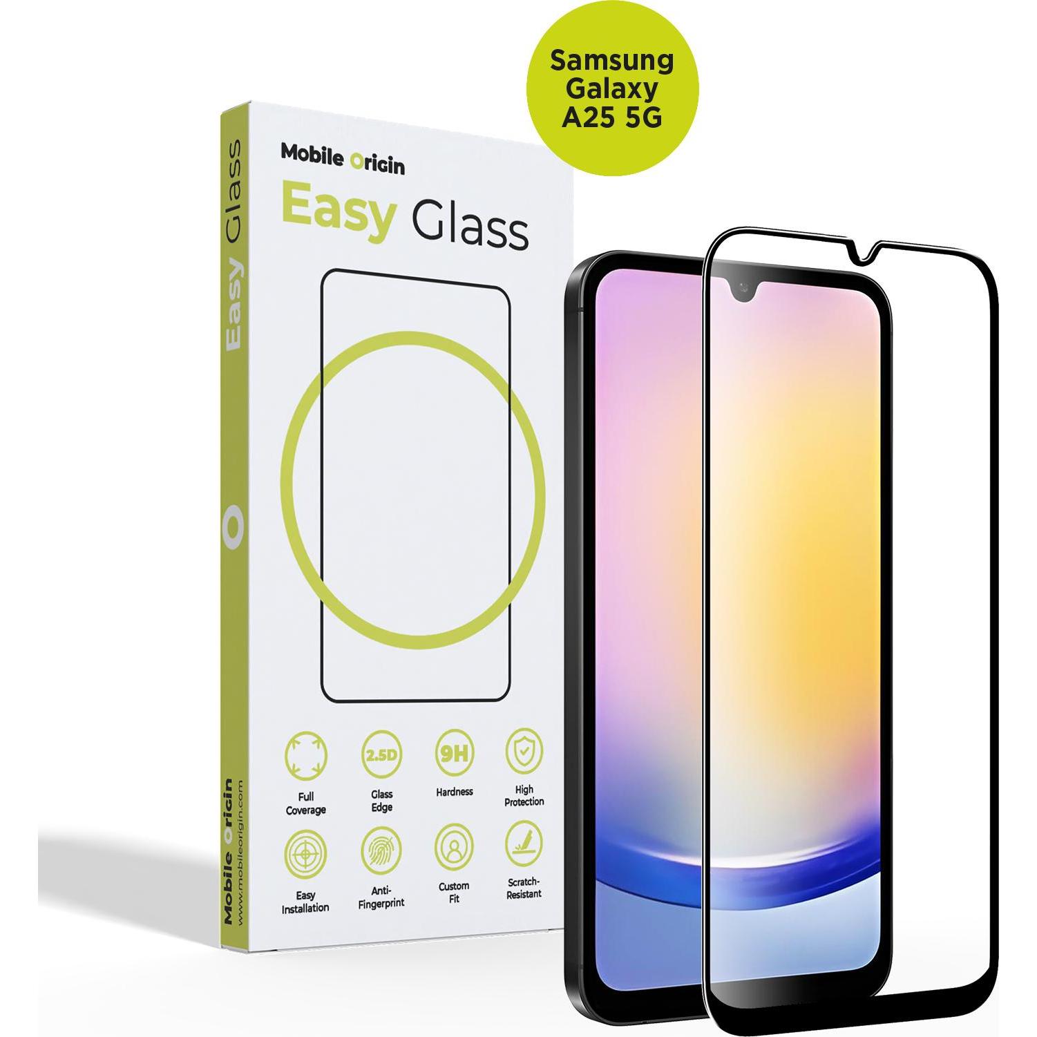 Mobile Origin EasyGlass Samsung per Galaxy A25 5G (Samsung Galaxy A25 5G), Pellicola protettiva smartphone