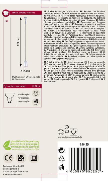 Produktbild Paulmann URail Pendel Cover (GU10)