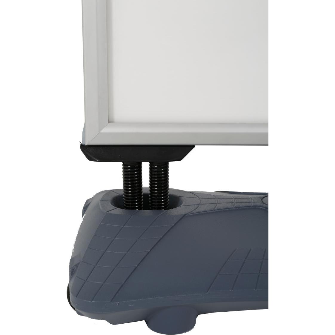 Update Displays, Prospektständer, Kundenstopper WindPro schwarz DIN A1 2 Fächer