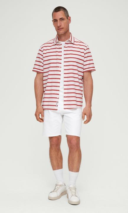 Produktbild s.Oliver Hemd Regular: Kurzarmhemd im Streifendesign (3XL)