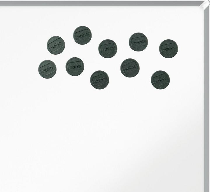 Actual product image Nobo Magnet round 13mm 1915284 black 10 pieces (10 x)