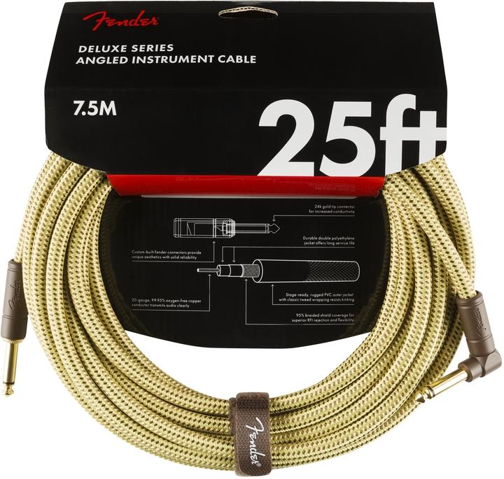 Actual product image Fender Deluxe Series Instrument Cable (7.50 m, 6.3mm jack cable)