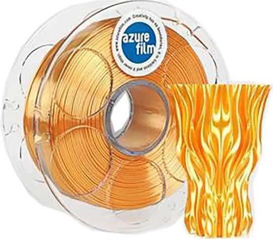 AzureFilm Filamento 3D Silk Flame Orange 1.75mm 1kg (PLA, 1.75 mm, 1000 g, Arancia)