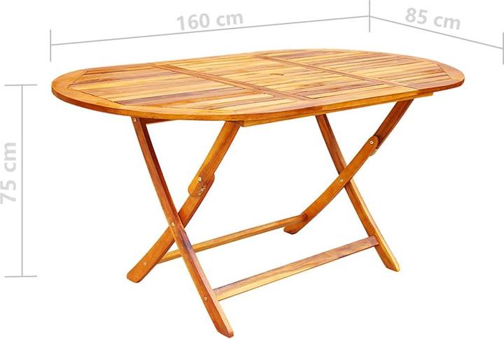 Produktbild vidaXL Esszimmergarnitur (160 x 85 x 74 cm)