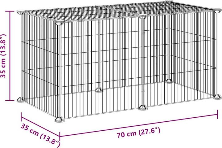 Produktbild vidaXL Haustierkäfig
