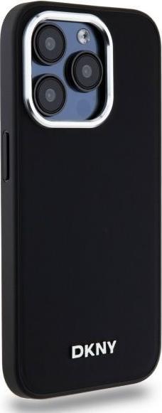 Actual product image DKNY DKHMP15XPSCMCLK iPhone 15 Pro Max 6.7" czarny/black hardcase Plain Logo MagSafe (Apple iPhone 15 Pro Max)
