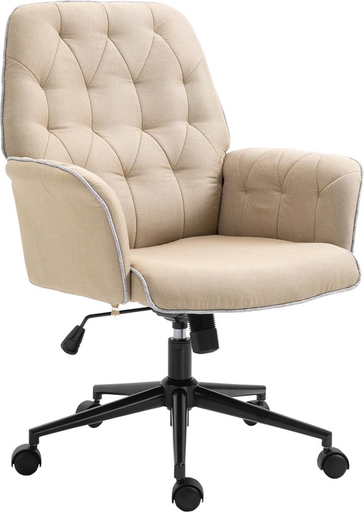 Produktbild Homcom Bürostuhl mit Wippfunktion, aus Webstoff und Polyester, gemütlich