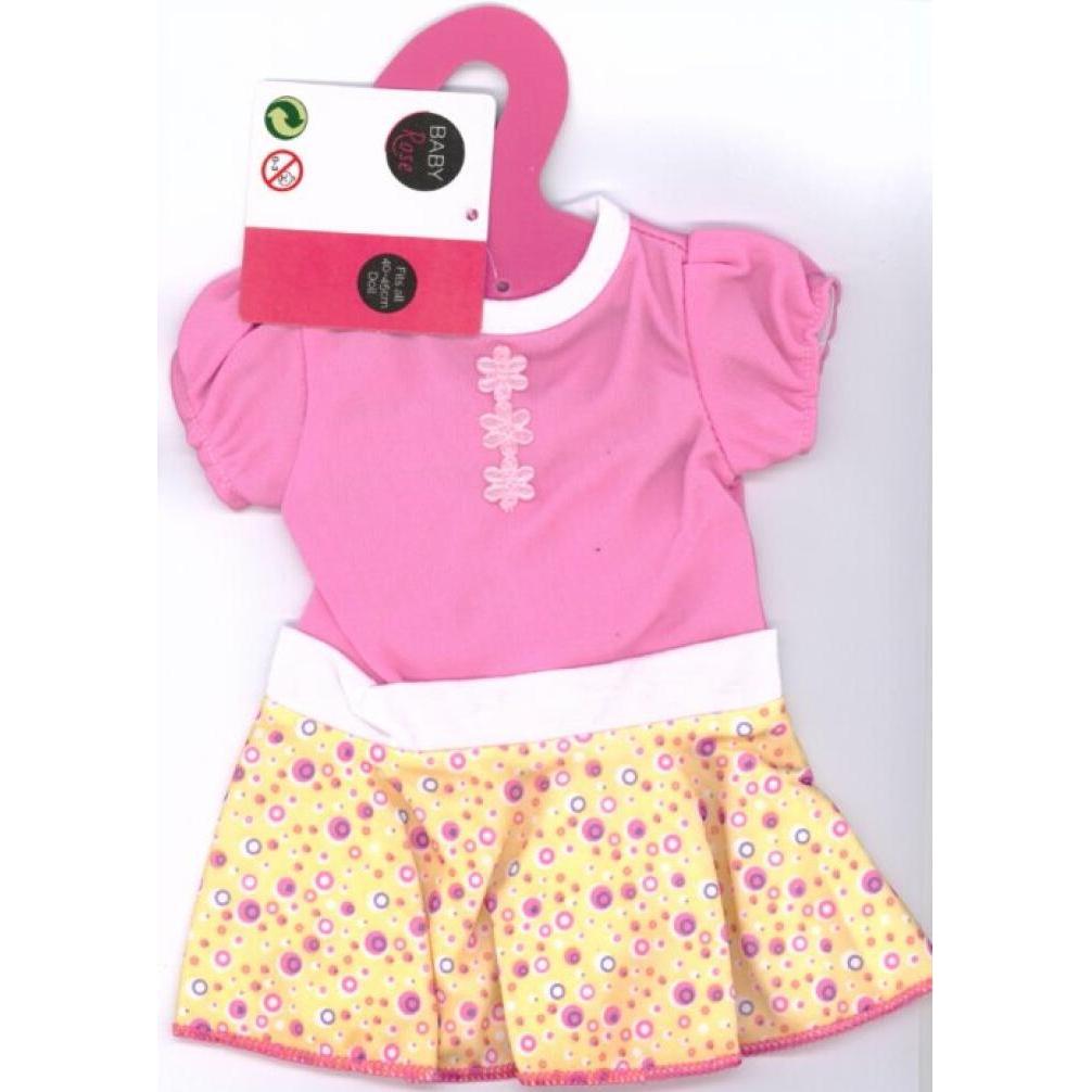 Baby Rose Puppenkleid, 40-45 cm - A