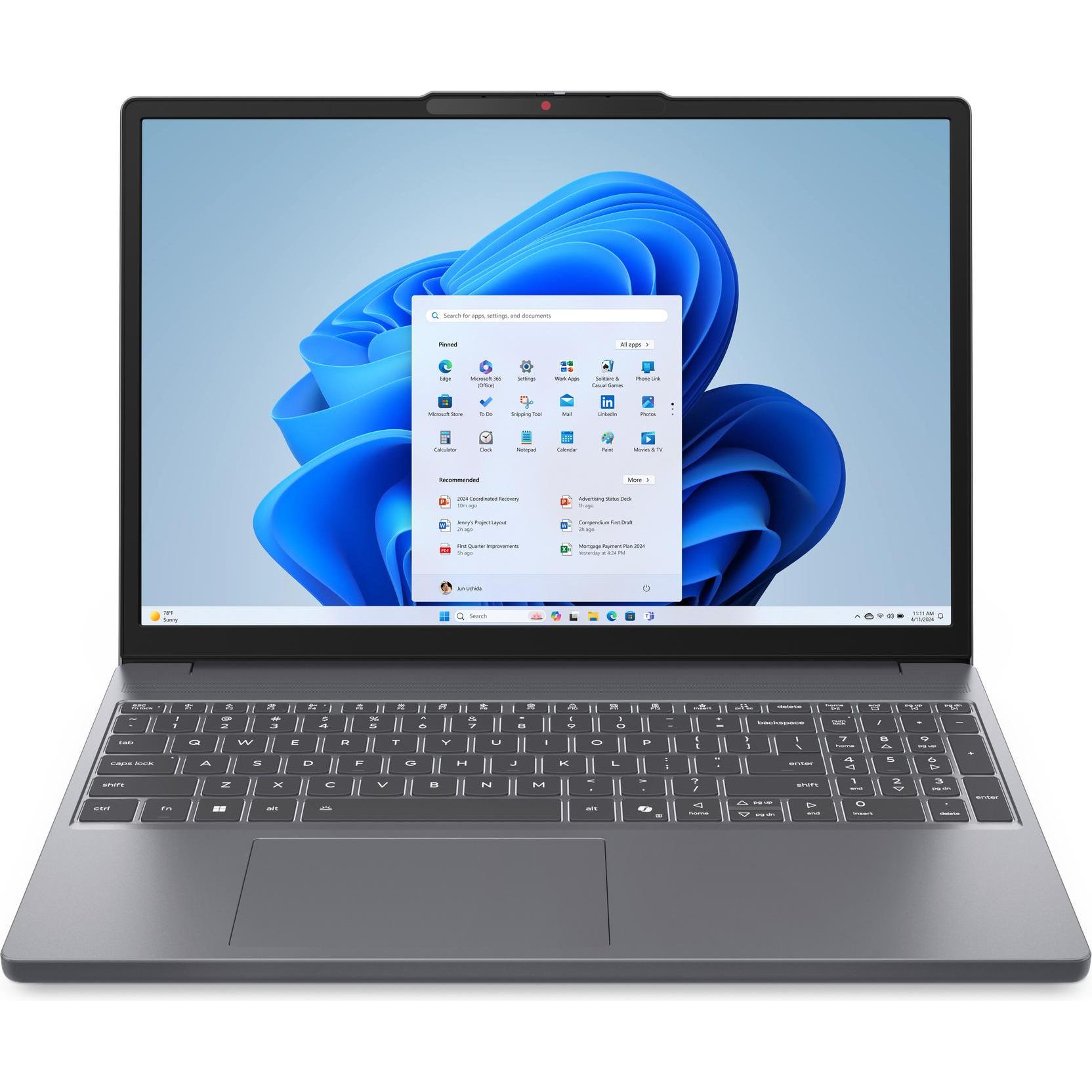 Lenovo IdeaPad Slim 3 15ARP10 AMD Ryzen™ 5 7535HS Laptop 38,9 cm (15.3") WUXGA 16 GB DDR5-SDRAM 1 TB