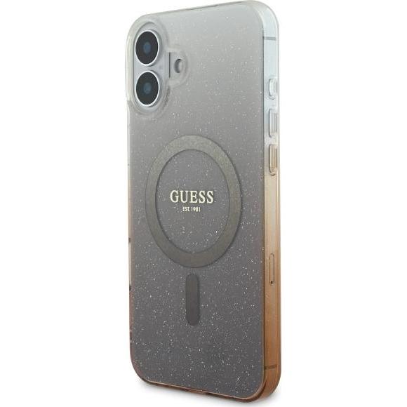 Thumbnail - Guess GUHMP16MHGRCELW iPhone 16 Plus 6.7" brązowy/brown hardcase IML Glitter Gradient MagSafe (Apple iPhone 16 Plus), Sm...