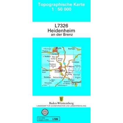 Heidenheim an der Brenz 1 : 50 000, Landkarte