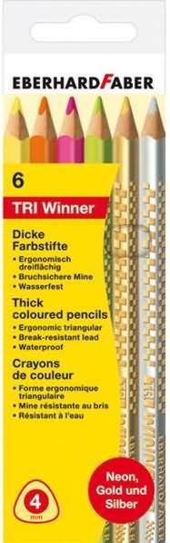 Produktbild EberhardFaber Buntstift TRI Winner Leuchtf.6er Etui 518306 (6x)