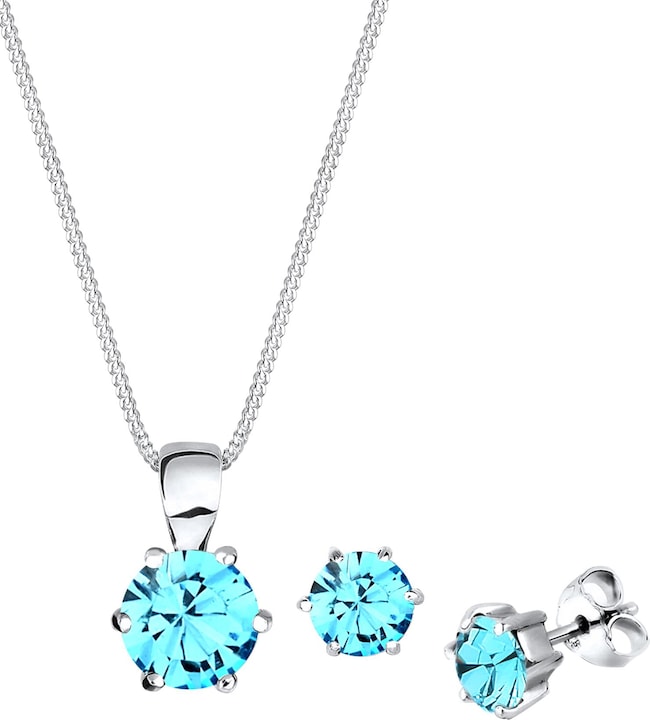 Actual product image Elli Basic Set mit Stecker und Kristallen (Sterling Silver)