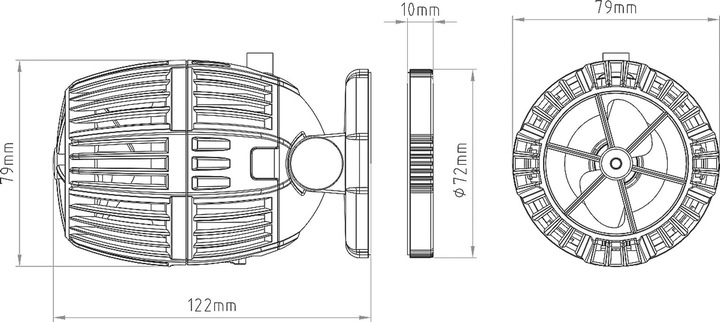 Immagine prodotto SunSun CW-140 Pompa di flusso 1200-15000 l/h 40 W Modalità di controllo della pompa per acquari
