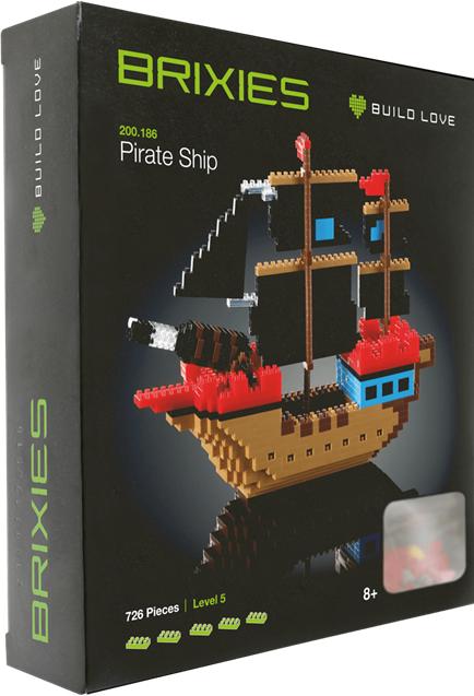 Actual product image Brixies pirate ship