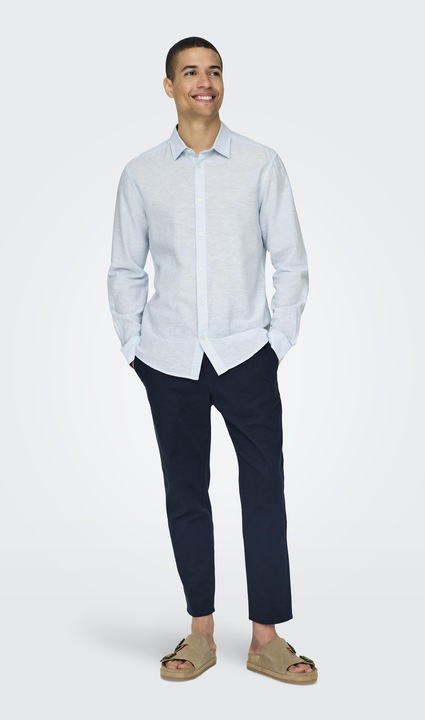 Produktbild Only & Sons Slim Fit Hemdkragen Hemd Hemd (L)