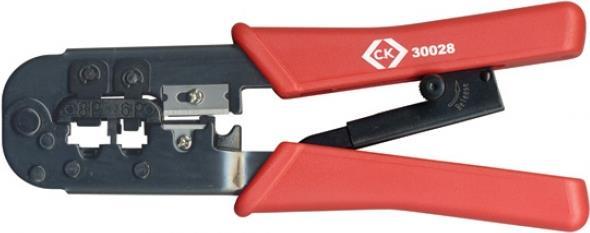 Produktbild C.K Magma Crimpzange mit Knarrenmechanismus für modulare Stecker 6/8P (190 mm)