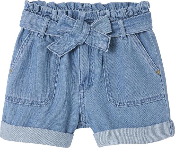Image du produit Vertbaudet Mädchen Paperbag-Shorts aus Light-Denim (140)