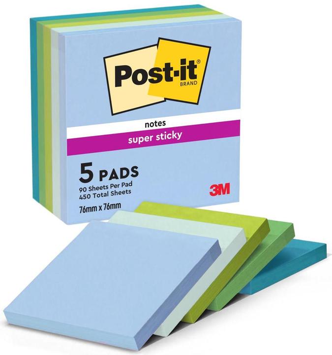 Actual product image Post-it Super Sticky (76 x 76 mm)