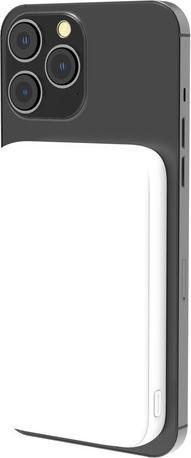 Immagine prodotto Tiger Caricabatterie a induzione Powerbank, compatibile con MagSafe da 10.000mAh Bianco (10000 mAh, 20 W)