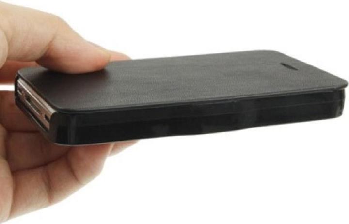 Produktbild König Design Schutzhülle Quer Case für Handy Apple iPhone 4 & 4S Schwarz (Apple iPhone 4, Apple iPhone 4s)