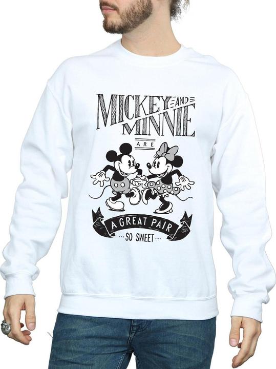 Actual product image Disney Mens Mickey And Minnie Mouse Great Pair Sweatshirt (XL)