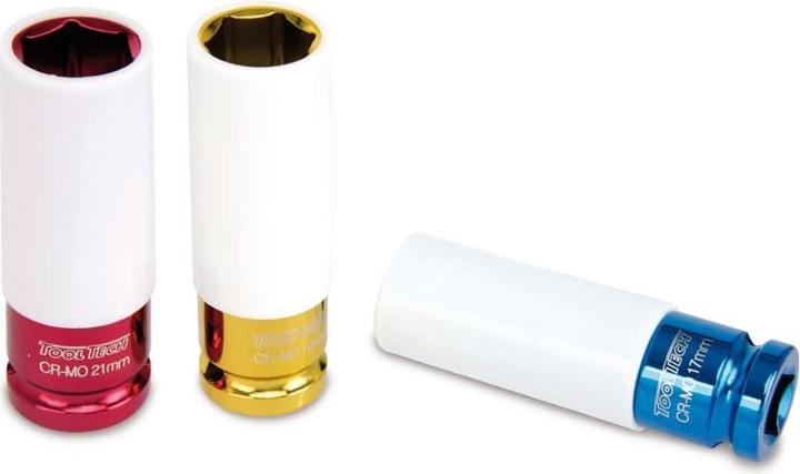 Actual product image BGS Force-protection set (17 mm, 19 mm, 21 mm)