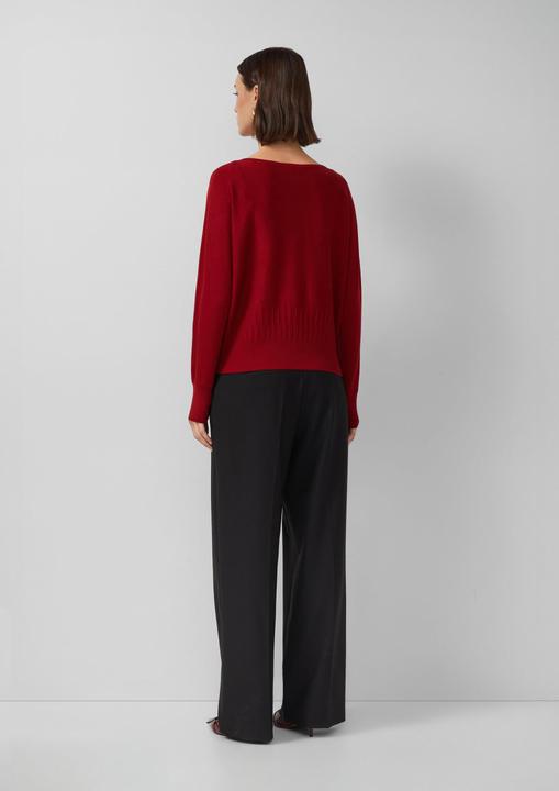 Produktbild s.Oliver Strickpullover Feinstrick-Pullover mit Strukturmuster am Saum (44)