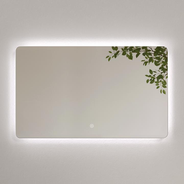 Produktbild Emke Badspiegel mit Beleuchtung Φ80cm, Kaltweiss6500K, Dimmbar, Touch Schalter (60 x 100 cm)