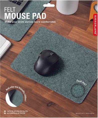 Actual product image Kikkerland Felt Mouse Pad (US224)