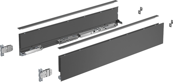 Actual product image Hettich Frame set AvanTech YOU height 101 mm, anthracite
