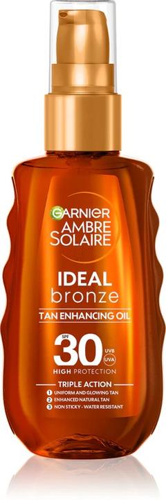 Actual product image Garnier Ambre Solaire Ideal Bronze (Suntan oil, SPF 30, 150 ml)
