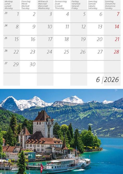 Produktbild Kleiner Schweizer Kalender 2026 (Harter Einband, Deutsch, Französisch, Italienisch)